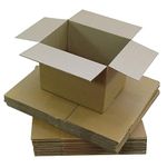 Triplast 229 x 152 x 152mm Small Single Wall 9x6x6" Shipping Mailing Postal Gift Cuboid Cardboard Boxes (Pack of 25)