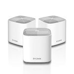 D-Link COVR AX1800 Whole Home Mesh Wi-Fi 6 System - Up to 6500 sq.ft. Coverage, Voice Control w/Amazon Alexa and Google Assistant, Enhanced Parental Controls, 3-Pack (COVR-X1863)