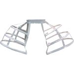 vepoty Pannier Petticoat Women Victorian Bustle Cages Hoop Skirt Cage Skirt Hollow Out Birdcage Skirt Wedding Bridal Ruffles Crinoline White