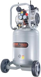 VEVOR 13-Gallon Air Compressor, 2HP, 4.6 SCFM@90PSI, Oil-Free Tank, 66dB Quiet Operation, Ideal for Tire Inflation, Woodworking, Auto Repairs, and Spray Painting (Maximum Pressure 125 PSI)