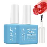 2 Pack Gel Nail Polish Remover, Professional Remove Gel Nail Polish, Remove Soak-Off Gel Polish, Peel Off In 3-6 Minutes, Don't Hurt Your Nail (Blue01)