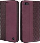 CXTCASE Case for iPhone SE 2022/2020.iPhone 7/8, Shockproof PU Leather Flip Folio Cover with Card Slots, Magnetic Wallet Case for iPhone SE 2022/SE 2020, Wine Red