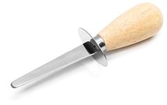 Nantcket Seafood 454484-0275 Nantucket Seafood 0275 Oyster Knife, Stainless Steel with Wood Handle, One Size, Oyster Knife: Wood Handle