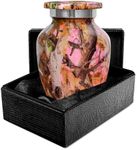 Trupoint Memorials Small Urns for Human Ashes Keepsake, Cremation Urn Human Ashes, Small Urns for Ashes, Decorative Mini Urns for Ashes for Women and Men - Small, Marble Pink