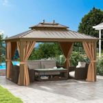 DWVO 10x12ft Hardtop Gazebo with Ne