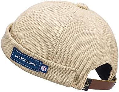 Leon Breathable Brimless Docker Watch Cap - Mesh Design Retro Sailor Cap - Unisex