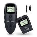 JJC Wireless Remote Shutter Release Control Set Time Lapse Intervalometer Timer for Nikon Z6III Z6 Z6II Z5 Z7 Z7II Df P1000 D780 D750 D610 D7500 D7200 D5600 D5500 D5300 D5200 D5100 D90 P7800 P7700