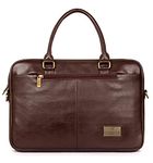 The Clownfish Signatura 15.6 inch Laptop Briefcase (Pecan)