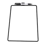 Lifekrafts Double-Sided Mini Whiteboards with Black Frame(9x12 inches), Pack of 1 |Includes 1 Mini Whiteboard & 1 Marker Pen |Interactive Learning Whiteboards for Kids, Students, and Teachers.