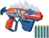 Nerf - Dinosquad - Stegosmash Dart Blaster - US Version - Stegosaurus Dinosaur Design - Pull-Back Priming Handle - 5 Official Nerf Darts - 4-Dart Storage - Toys For Kids - F0805 -Ages 8+