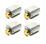 INVENTO 4Pcs 3V - 6V Vibration motor mini micro DC Motor DC 20x15x25mm 7100 rpm 0.17A for Toys DIY Projects