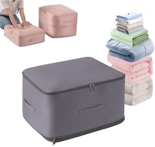 Epzia Ultra Space Saving Self Compression Organizer - Heavy Duty Moving Tote for Comforters, Duvet, Blankets, and Bedding - Cube Vacuum Storage and Sealed Bags for Travel and Clothes