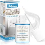 Tub and Tile Paint, 1.5 OZ High-Gloss White Touch Up Paint Pen for Bathtub, Quick-Dry Porcelain Repair Kit for Scratches & Chips on Tubs, Tiles, Enamel, Sinks, Toilets, Porcelain, Acrylic and Cast Iron