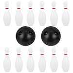 STOBOK 1 Set Kids Bowling Set 2pcs Bowling Balls 10 Pcs Bowling Bottles Set Indoor Outdoor Bowling Game Giant Bowling Games Fun Sports Games Plastic Bowling Toy for Children