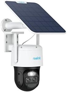 Reolink Solar Security Camera Outdoor Wireless with Auto Tracking&Auto Zoom, Dual Lens PTZ Camera with 360° Surveillance, 2.4/5GHz WiFi, 30m Color Night Vision 3K+, AI Detection, TrackMix+Solar Panel