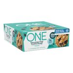 ONE Protein Bars, Chocolate Chip Cookie Dough, Gluten Free Protein Bars with 20g Protein and only 1g Sugar, Snacking for High in Protein Diets, 60g (12 Pack) [Packaging May Vary]