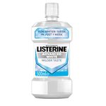 Listerine Advanced White Milder Taste (Zero Alcohol) Mouthwash (500ml), Fluoride Mouthwash to Whiten and Protect from New Stains while Remineralising and Strengthening Teeth