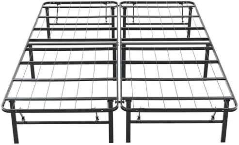 Hercules Folding Metal Bed Frame, 14 Inch Platform Mattress Foundation, Full