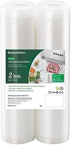 Bonsenkitchen Vacuum Food Sealer Rolls Bags, 2 Packs 8 in x 20 ft, BPA Free, Durable Commercial Customized Size Bags for Storage and Sous Vide Cooking,VB3206