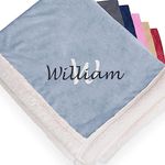 Personalized Sherpa Throw Blankets for Bed and Couch - 50"x60" Reversible Micro Mink and Faux Lambswool Sherpa Winter Blanket - Super Soft and Cozy Blanket for Men and Women