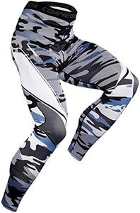 Panegy Men's Compression Pants Cool Dry Sports Tights Pants Running Leggings Yoga Baselayer Shorts-Camouflage/Medium