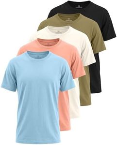 5 Pack: Boys White T Shirt Shirts Big Kids Soccer Girls Plain Athletic Dri Fit Tees Baseball Bulk Activewear Camisas Niaos Tops Short Sleeve Sports Tee Cotton Summer, 4-5