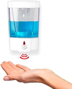 Dispensador de Jabón Baño, Automático con Sensor, Funcionamiento a Pilas, Capacidad 600ml Blanco