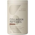 Sports Research Collagen Peptides - Hydrolyzed Type 1 & 3 Collagen Powder Protein Supplement for Healthy Skin, Nails, Bones & Joints - Easy Mixing Vital Nutrients & Proteins, Collagen for Women & Men