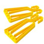 KlipSki Ski Binding, Yellow - Quick and Easy for Beginners & All, Adjustable, Unisex, Holds Skis and Poles Securely, Up to 15 kg
