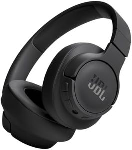 JBL Tune 720BT - Wireless Over-Ear Headphones with JBL Pure Bass Sound, Bluetooth 5.3, Up to 76H Battery Life and Speed Charge, Lightweight, Comfortable and Foldable Design (Black)