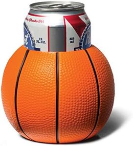 BigMouth Inc Foam Drink Kooler, Soft Sided Beer Cooler, Portable Party Beverage Holder for Soda Cans, Funny Can Cooler - Basketball