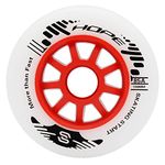 SKT HP 100mm Inline Skate Wheels 85A Replacement Rollerblade Wheels for Outdoor Speed Inline Roller Skate (100mm(set of 8))