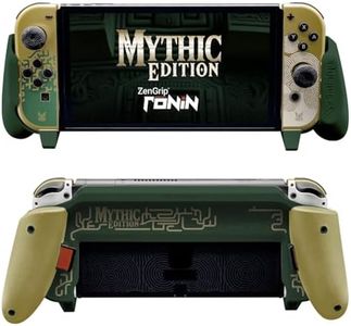 Satisfye - ZenGrip Ronin Mythic Edition, a Dockable Switch Grip Compatible with Nintendo Switch - Comfortable & Ergonomic Grip, Joy Con & Switch Control. Switch Accessories Designed for Gamers (Gold)