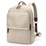 Laptop Backpack for Women Slim Computer Bag Work Travel College Backpack Purse Fits 14 Inch Notebook (Apricot)