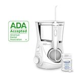 Waterpik Whitening Professional Water Flosser, Electric Power with 10 Settings, 30 Whitening Tablets, Whitens Teeth Gently, White WF-05