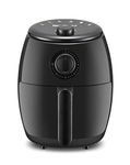 Maxi-Matic Elite Gourmet EAF-0201 Personal Compact Space Saving Electric Hot Air Fryer Oil-Less Healthy Cooker, Timer & Temperature Controls, PFOA/PTFE Free, 1000W, 2.1 Quart, Black