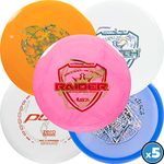 DYNAMIC DISCS | Latitude 64 | Westside Discs | Five Disc Misprint Pack | Disc Golf Starter Pack | Frisbee Golf Discs | Disc Golf Driver | Disc Golf Midrange | Disc Golf Putter (5 Pack)