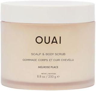 OUAI Scalp & Body Scrub, Melrose Place - Exfoliating Body Scrub with Sugar & Coconut Oil Blend for Smooth, Moisturized Skin - Gentle Scalp Exfoliator for Removing Product Build Up (8.8 Oz)