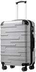 Coolife Luggage Suitcase Carry-on Hardside Travel Luggage TSA Lock Spinner Telescopic Handle