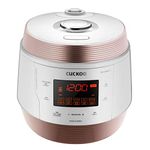 Cuckoo 8 in 1 Multi Pressure Cooker (Pressure Cooker, Slow Cooker, Rice Cooker, Browning Fry, Steamer, Warmer, Yogurt Maker, Soup Maker) Stainless Steel, Made in Korea, White, CMC-QSB501S