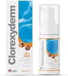 ICF | CLX 4% Foam Mousse | Dry Shampoo for Dogs & Cats | Antibacterial & Antifungal | Dry Itchy Skin Relief | Moisturises, Soothes & Softens Skin & Coat | Easy Alternative to Wet Bathing | 100 ml