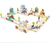 Puzzle Racer Kids Car Track Set for 3 4 5 6 Year Old Boys Girls, DIY Puzzle Track Car Set for Toddlers Kids, Amusement Park Themed, Christmas Birthday Toys Gifts, 125 Pieces