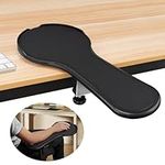 YuPinDiZu Upgrade Chair arm Mouse pad, Ergonomic Arm Rest Mouse Pads for Chairs and Desk, Adjustable Mouse Tray,Forearms Pressure Relief Computer Desk Extender, Black (Black（YU8351）)