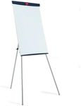 Nobo Basic Melamine Tripod Easel (Height Adjustable, Suitable for Flip Charts), White