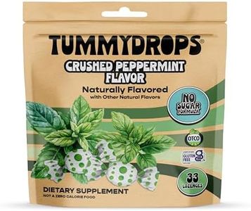 Tummydrops No Sugar Peppermint Lozenges, 33 ct, for Queasy Stomachs