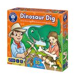 Orchard Toys Dinosaur Dig Game - Matching and Memory Board Games for 4 Year Olds - Educational Dinosaur Toys for Boys and Girls - Build a 3D Dino - For Kids Age 4-8 - 2-4 Players