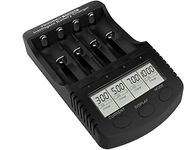 Youshiko YC5000 Professional Standard Intelligent Battery Charger (Official UK Version) for 3.7V Li-ion rechargeable & 1.2V Ni-MH/CD rechargeable batteries ：AAA, AA, SC, C + USB Port