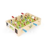 Janod - Champions Mini Wooden Table Football - For children from the Age of 3, J02070, Multicolored