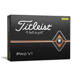 Titleist 2019 Pro V1 Golf Balls | Yellow Golf (One Dozen)