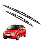 Kylo Windshield Wiper for Spark/Conventional and Traditional Metal Type Windshield Water Repellency Scratch Proof Metal Wiper Blades Suitable for Spark (Driver Side - 22", Passenger Side - 14")